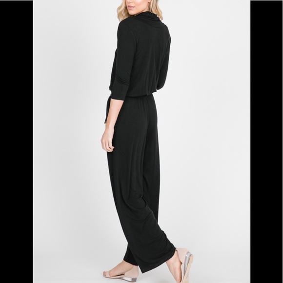 Comfy Black Jumpsuit - Picture 6 of 8
